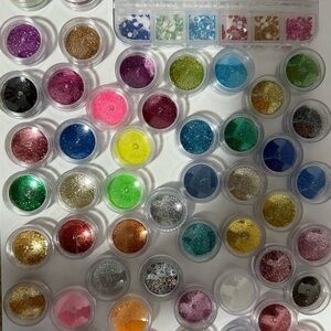 Nail gems and glitter